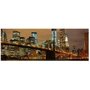 Gravura Imagem para Quadros Noite Ponte do Brooklyn 130x43cm
