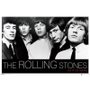 Gravura Poster para Quadros The Rolling Stones em Preto e Branco 90x60cm