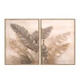 Kit 2 Quadros Folhas de Bananeira Botânica Minimalista Decoração Sala Moderna