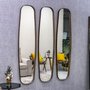 Kit de Espelhos Retangulares Arredondados Borda Amadeirada Cor Imbuia 120x170 cm