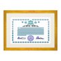 Moldura Dourada para Certificado e Diploma A4 21x30cm Quadro com Vidro