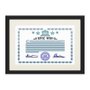 Moldura para Certificado Diploma 20x30cm Quadro Preto e Creme com Vidro