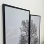 Par de Quadros Moldura Preta Árvore Kit com 2 Quadros 130x150cm