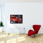 Poster 3D Ford Mustang Shelby GT500 Vermelho 70x50cm com/sem Moldura