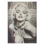 Poster 3D Marilyn Monroe com Colar de Brilhantes 50x70cm com/sem Moldura