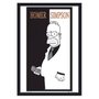 Poster com Moldura Homer Simpson em Preto e Branco s/ Vidro 60x90cm