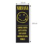 Poster com Moldura Quadro Decorativo Nirvana Smiley 55x160cm