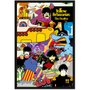 Poster com Moldura Quadro Decorativo Os Beatles Álbum Submarino Amarelo 60x90cm