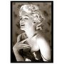 Poster Diva Marilyn Monroe em Preto e Branco 60x90cm com/sem Moldura