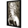 Poster Diva Marilyn Monroe em Preto e Branco 60x90cm com/sem Moldura