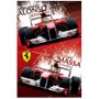 Poster Ferrari F1 Fernando Alonso e Felipe Massa 60x90cm com/sem Moldura