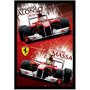Poster Ferrari F1 Fernando Alonso e Felipe Massa 60x90cm com/sem Moldura