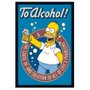 Poster Homer Simpson Brinde ao Álcool 60x90cm com/sem Moldura