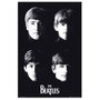 Poster Ídolos The Beatles em Preto e Branco 60x90cm com/sem Moldura