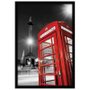 Poster Londres Cabine Telefônica Vermelha 60x90cm com/sem Moldura