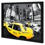 Poster Nova York na Hora do Rush Táxi Amarelo 90x60cm com/sem Moldura