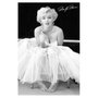 Poster para Quadros Marilyn Monroe Sentada de Vestido Branco 60x90cm