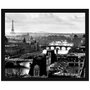 Poster Paris França Torre Eiffel em Preto e Branco com Vidro 50x40cm