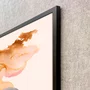Quadro Abstrato Arte em Movimento Moderna e Sofisticada com Moldura e Vidro