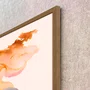 Quadro Abstrato Arte em Movimento Moderna e Sofisticada com Moldura e Vidro