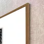 Quadro Abstrato Arte Moderna em Preto e Branco com Moldura e Vidro