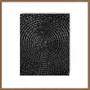 Quadro Abstrato Arte Moderna em Preto e Branco com Moldura e Vidro