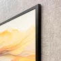 Quadro Abstrato Arte Moderna Ondas Coloridas com Moldura e Vidro