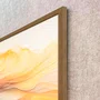 Quadro Abstrato Arte Moderna Ondas Coloridas com Moldura e Vidro