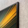 Quadro Abstrato Decorativo Cores Vibrantes e Movimentos com Moldura e Vidro