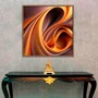 Quadro Abstrato Dinâmico Colorido com Estilo 3D Moldura e Vidro