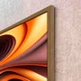 Quadro Abstrato Dinâmico Colorido com Estilo 3D Moldura e Vidro