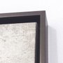 Quadro Abstrato em Tela Canvas com Moldura Prata Envelhecida 180x100 cm