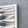 Quadro Abstrato Fluxo de Cores Quentes e Vivas Impactante com Moldura e Vidro