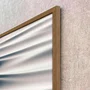 Quadro Abstrato Fluxo de Cores Quentes e Vivas Impactante com Moldura e Vidro