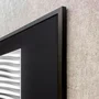 Quadro Abstrato Geométrico do Design Moderno ao Contraste com Moldura e Vidro