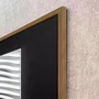 Quadro Abstrato Geométrico do Design Moderno ao Contraste com Moldura e Vidro