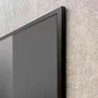 Quadro Abstrato Geométrico Moderno em Tons Neutros com Moldura e Vidro