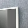 Quadro Abstrato Geométrico Moderno em Tons Neutros com Moldura e Vidro