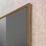 Quadro Abstrato Geométrico Moderno em Tons Neutros com Moldura e Vidro