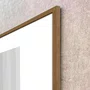 Quadro Abstrato Geométrico Profundo Preto e Branco Moderno com Moldura e Vidro