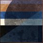 Quadro Abstrato Geométrico Tela Canvas Texturas Moldura Marrom 120x120 cm