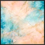Quadro Abstrato Mármore de Luxo Tons Suaves e Elegantes com Moldura e Vidro