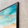 Quadro Abstrato Mármore de Luxo Tons Suaves e Elegantes com Moldura e Vidro