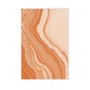 Quadro Abstrato Marmorizado em Tons de Terracota Laranja Queimado e Pêssego