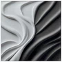 Quadro Abstrato Moderno em Ondas Fluidas Estilo Relevo 3D com Moldura e Vidro