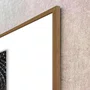Quadro Abstrato Moderno em Preto e Branco com Moldura e Vidro