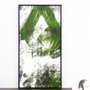 Quadro Abstrato Tela Canvas com Moldura Preta 50x100cm