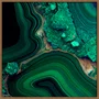 Quadro Abstrato Verde Esmeralda Textura Mineral Luxuosa com Moldura e Vidro Quadro Abstrato Verde Esmeralda Textura Mineral Luxuosa com Moldura e Vidro