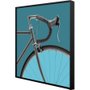 Quadro Canvas Bicicleta Speed em Tons Azuis por Dorival Moreira