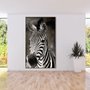Quadro Canvas com Moldura Tela Imagem de Zebra 120x210cm